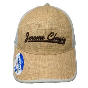 Legendary Headwear Baseball Cap Brown One Size Jerome Cheese Straw CoolMax Hat